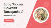 Cute Baby Shower Flower Bouquets & Hampers in UAE