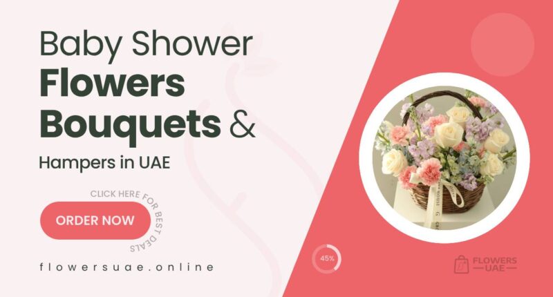 Cute Baby Shower Flower Bouquets & Hampers in UAE